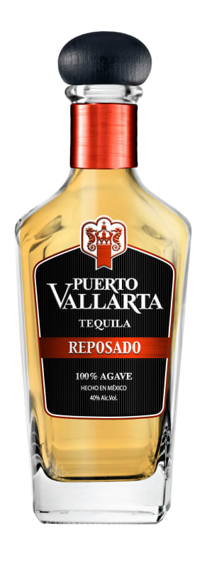 Puerto Vallarta Reposado Tequila Front Bottle Shot