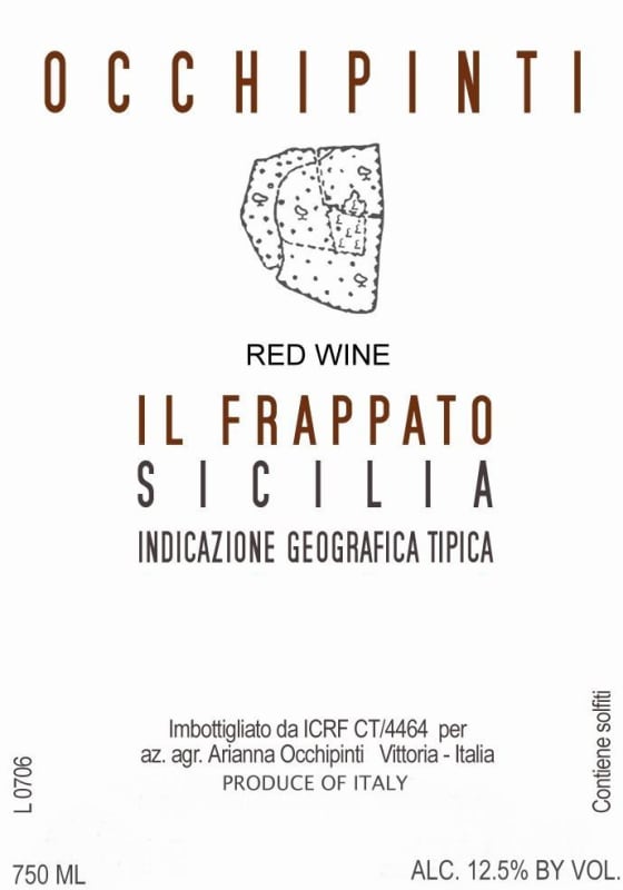 Arianna Occhipinti Il Frappato 2019 Front Label