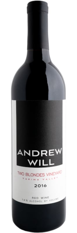 Andrew Will Winery Two Blondes Vineyard Red 2016 Front Bottle Shot