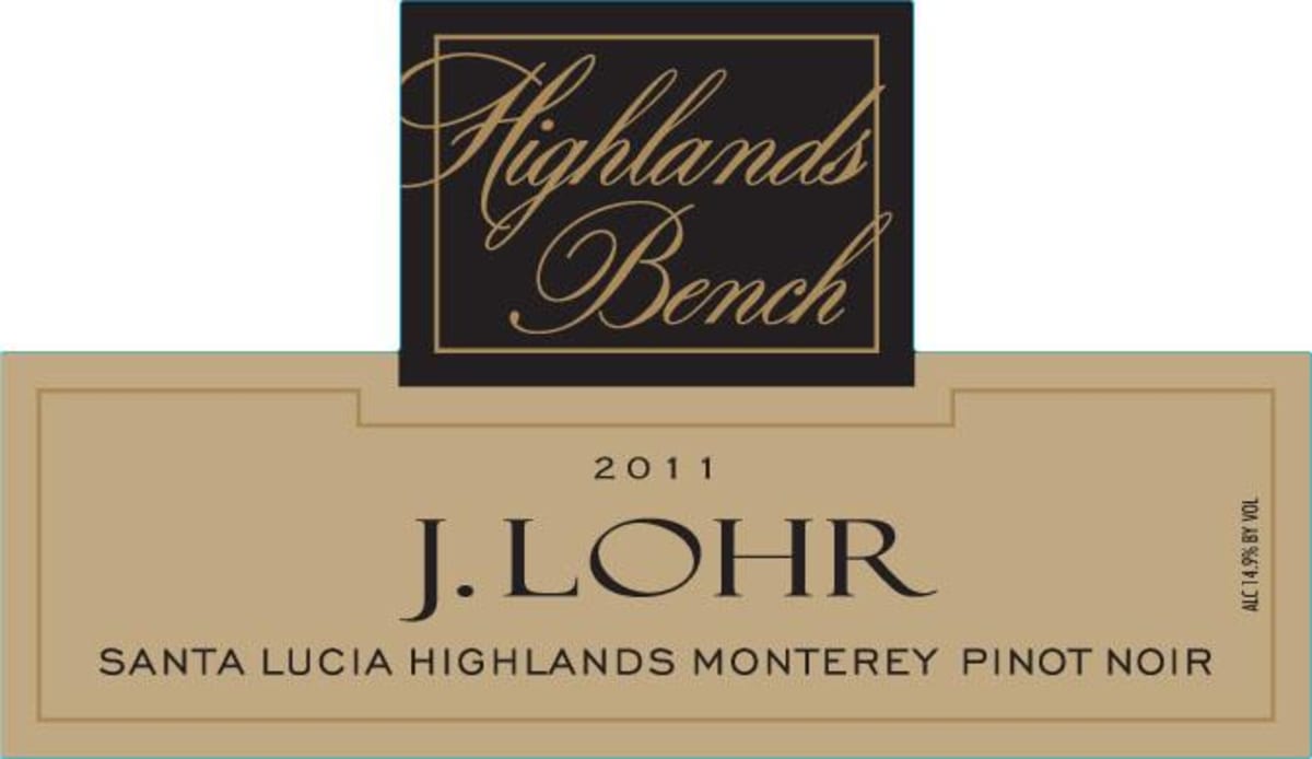 J. Lohr Highlands Bench Pinot Noir 2011 Front Label