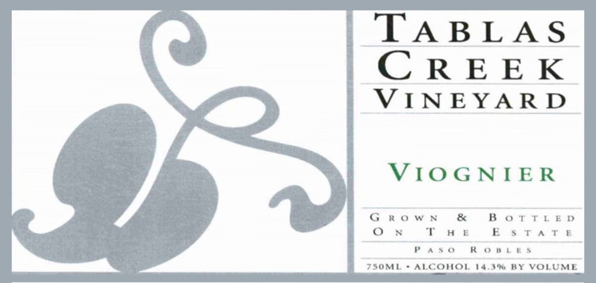 Tablas Creek Viognier 2005 Front Label