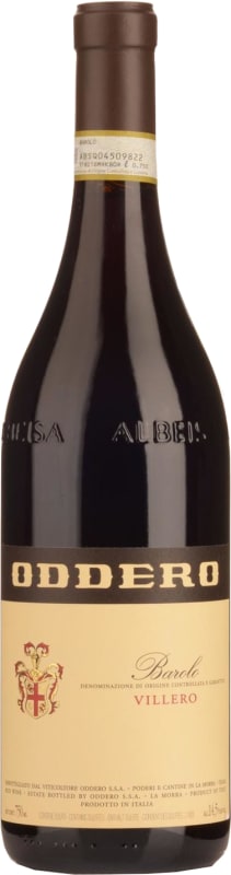 Oddero Barolo Villero 2021 Front Bottle Shot