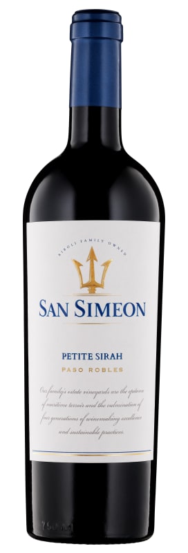 San Simeon Paso Robles Petite Sirah 2020 Front Bottle Shot
