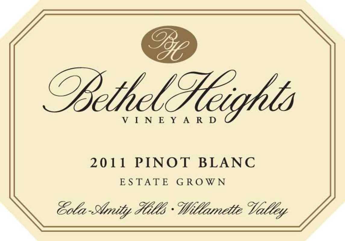 Bethel Heights Pinot Blanc 2011 Front Label