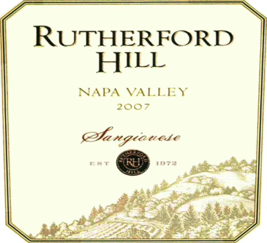 Rutherford Hill Sangiovese 2007 Front Label