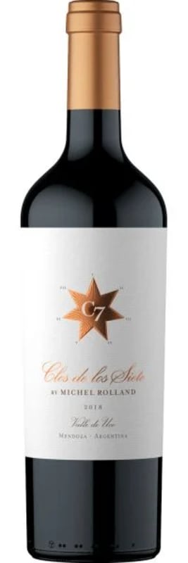 Clos de los Siete Red Blend 2018 Front Bottle Shot