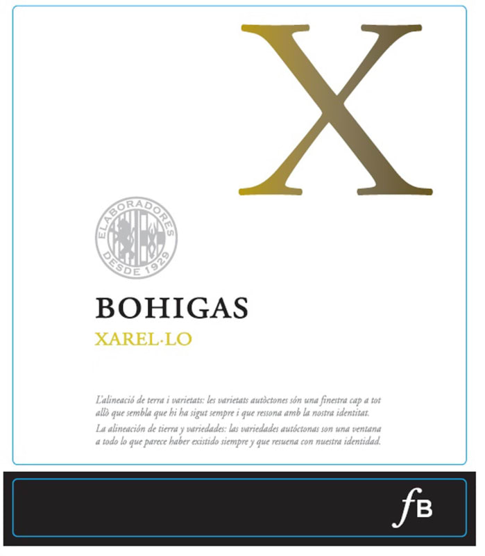 Bohigas Xarel Lo 2019 Front Label