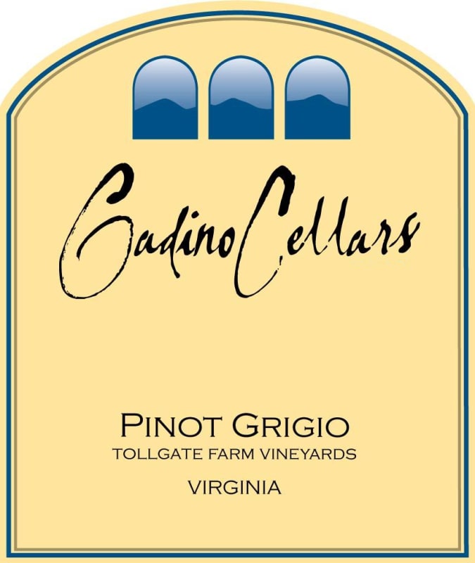 Gadino Cellars Tollgate Farm Vineyards Pinot Grigio 2014 Front Label