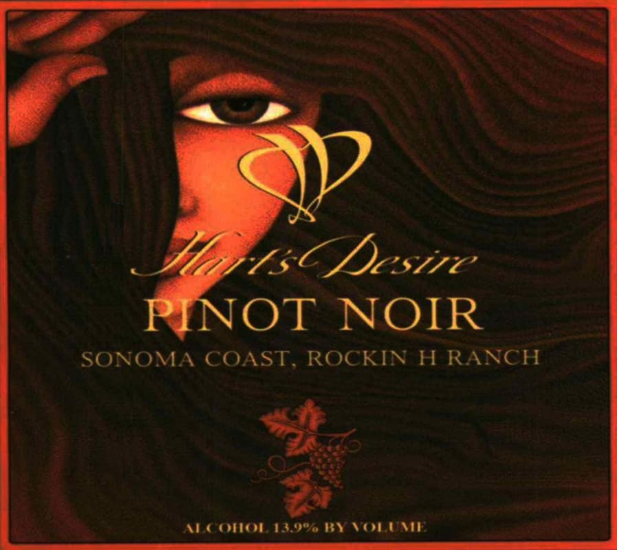 Hart's Desire Wines Rockin H Ranch Pinot Noir 2014 Front Label