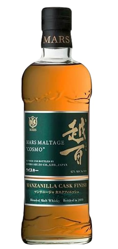 Mars Maltage Cosmo Manzanilla Cask Finish Japanese Whisky Front Bottle Shot