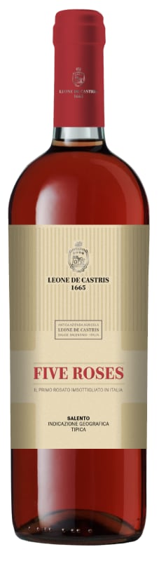 Leone de Castris Five Roses 2020 Front Bottle Shot