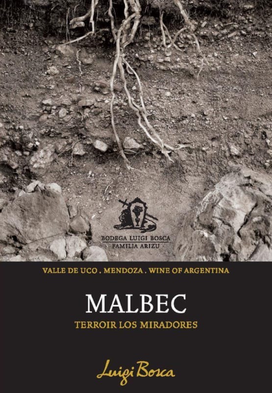 Luigi Bosca Terroir Los Miradores Malbec 2013 Front Label