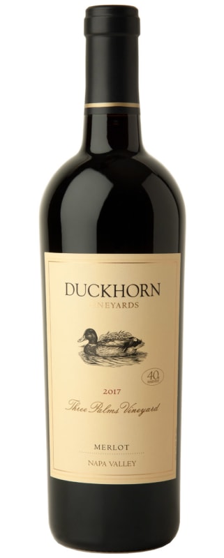 Duckhorn Three Palms Merlot 2017 Front Bottle Shot