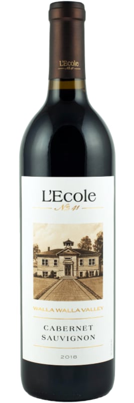 L'Ecole 41 Walla Walla Valley Cabernet Sauvignon 2018 Front Bottle Shot