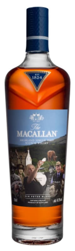 The Macallan Anecdotes of Ages Sir Peter Blake Limited Edition Single Malt Scotch Whisky Front Bottle Shot