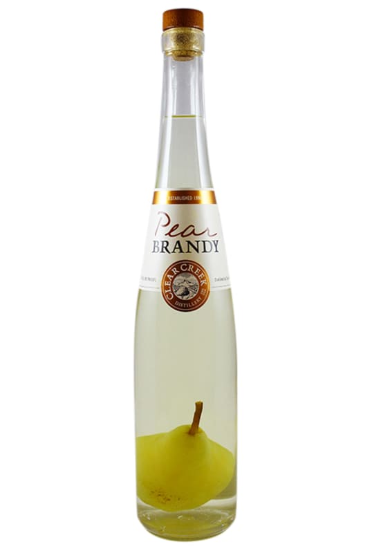 Clear Creek Pear-In-The-Bottle Pear Brandy Front Bottle Shot