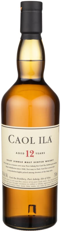 Caol Ila 12 Year Single Malt Scotch Whisky Front Bottle Shot