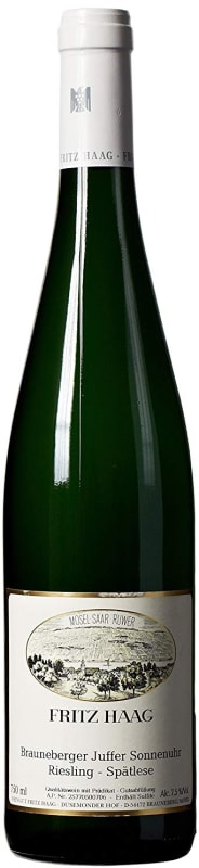 Fritz Haag Brauneberger Juffer Sonnenuhr Auslese (375ML half-bottle) 2001 Front Bottle Shot