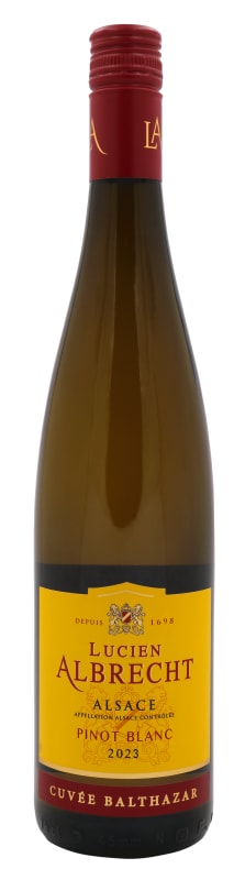 Lucien Albrecht Cuvee Balthazar Pinot Blanc 2023 Front Bottle Shot