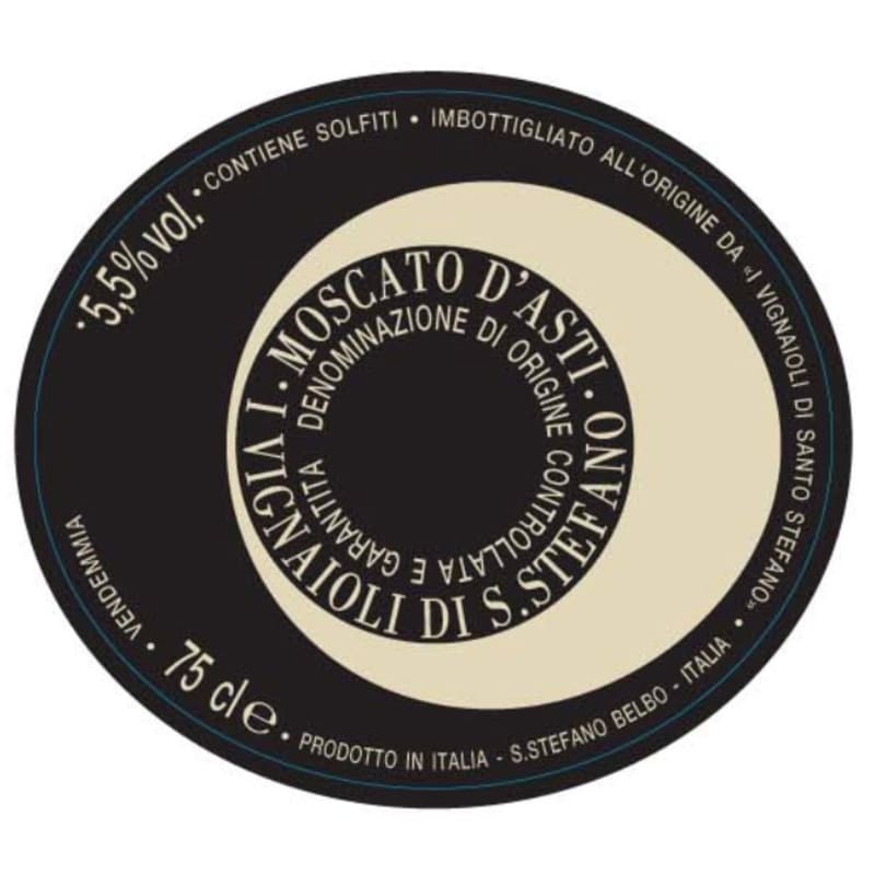 Ceretto Santo Stefano Moscato d'Asti (375ML half-bottle) 2019 Front Label