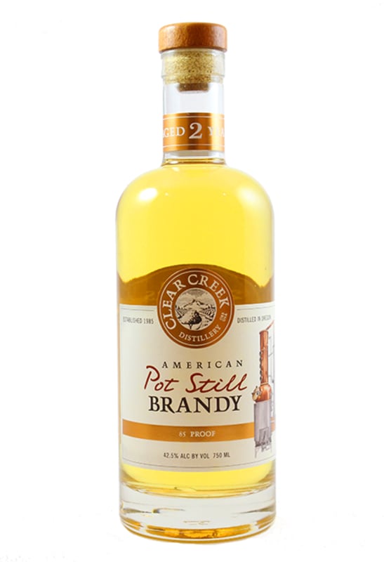 Clear Creek American Pot Still Brandy Front Bottle Shot