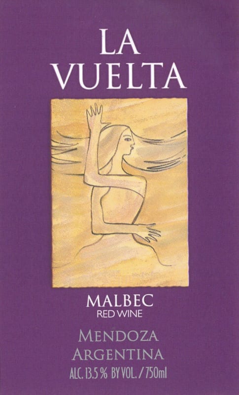 Bodega La Rural Maipu La Vuelta Malbec 2017 Front Label