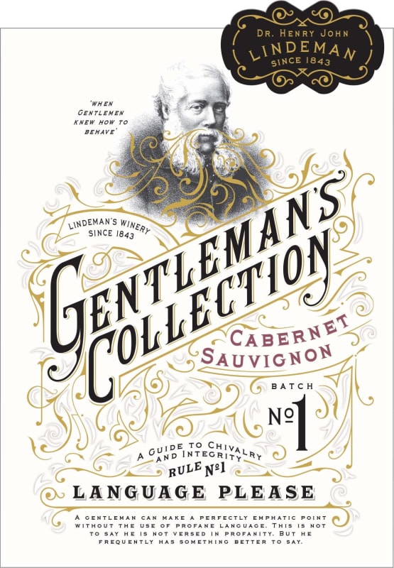 Gentleman's Collection Lindeman's Cabernet Sauvignon 2020 Front Label