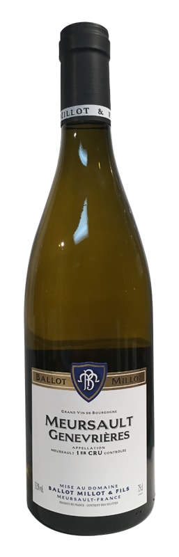 Ballot-Millot Meursault Genevrieres Premier Cru 2018 Front Bottle Shot