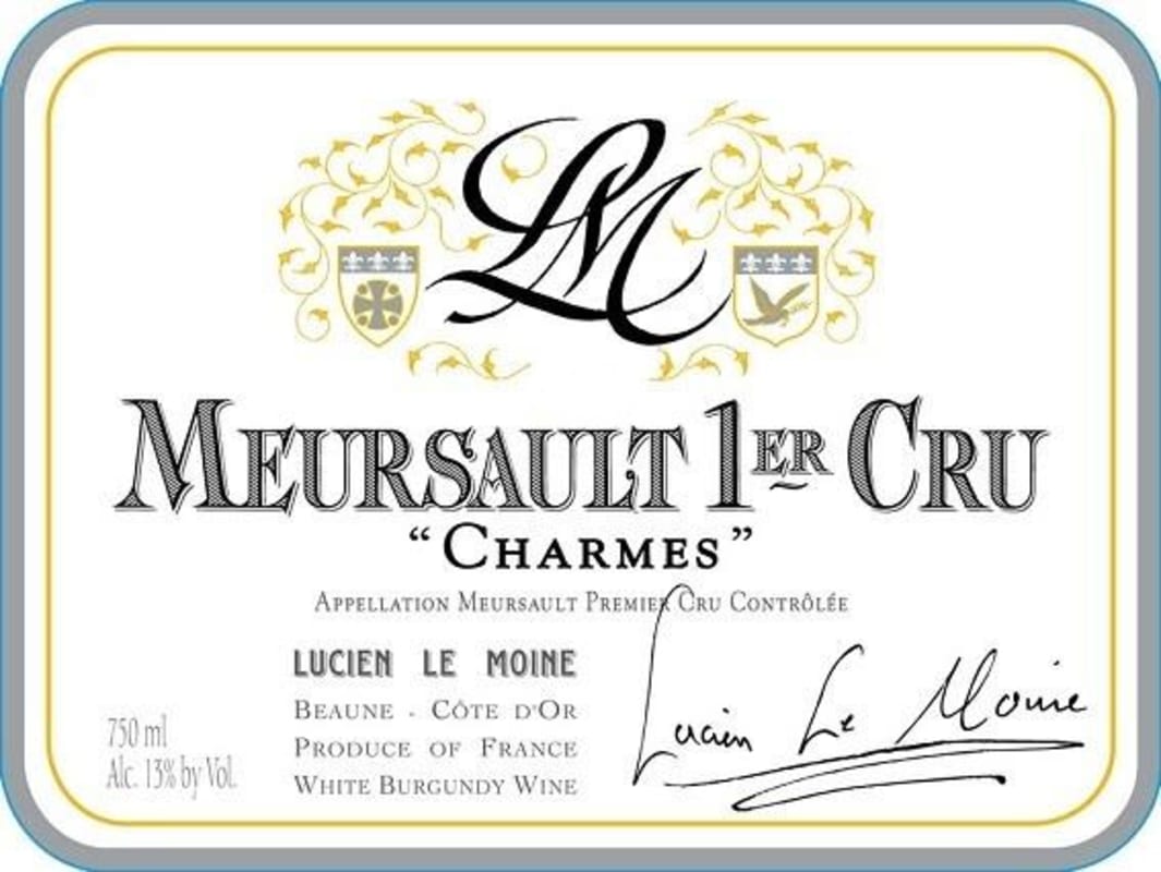 Lucien Le Moine Meursault Charmes Premier Cru 2019 Front Label