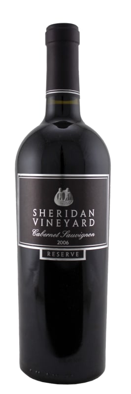 Sheridan Vineyard Reserve Cabernet Sauvignon 2006 Front Bottle Shot
