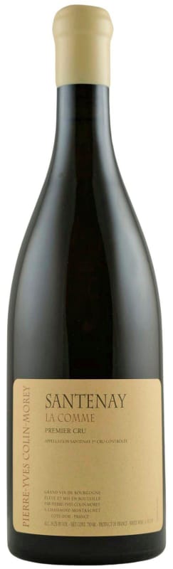 Pierre-Yves Colin-Morey Santenay La Comme Premier Cru Blanc 2023 Front Bottle Shot