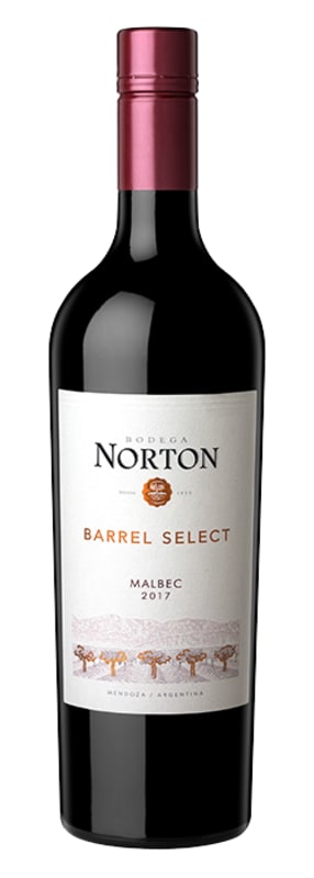 Bodega Norton Barrel Select Malbec 2017 Front Bottle Shot