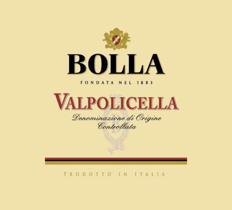Bolla Valpolicella 2017 Front Label