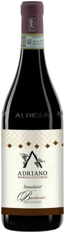 Adriano Marco e Vittorio Sanadaive Barbaresco 2021 Front Bottle Shot
