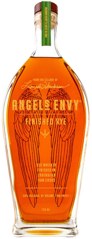 Angel's Envy Rye Whiskey Front Bottle Shot