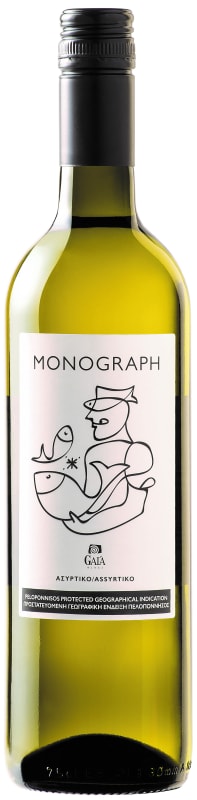 Gaia Monograph Assyrtiko 2016 Front Bottle Shot
