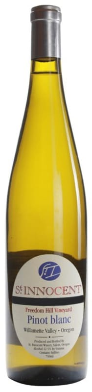 St. Innocent Freedom Hill Pinot Blanc 2016 Front Bottle Shot