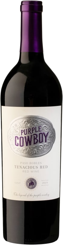 Purple Cowboy Tenacious Red Blend 2019 Front Bottle Shot