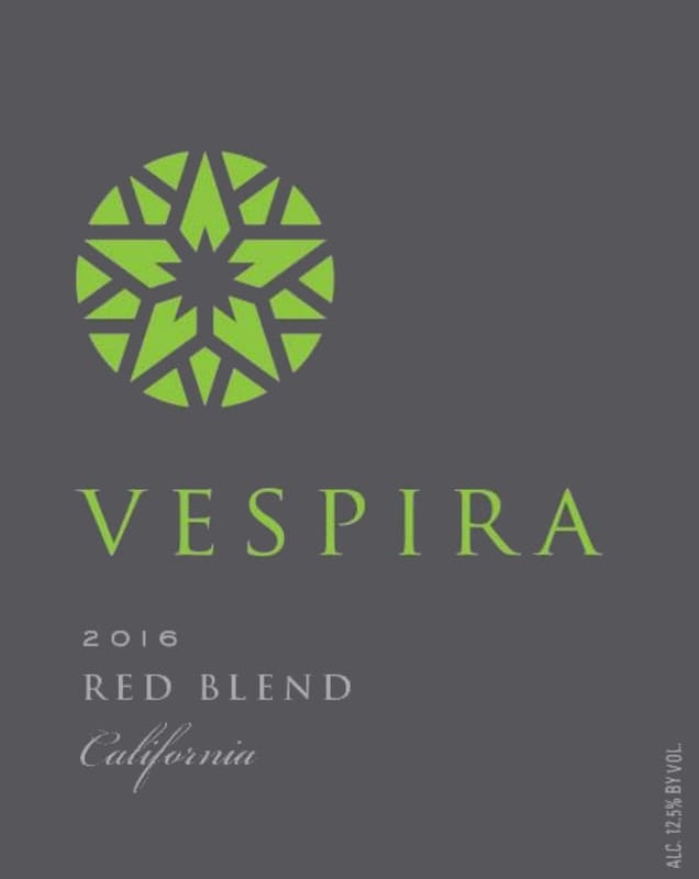Vespira Red Blend 2016 Front Label