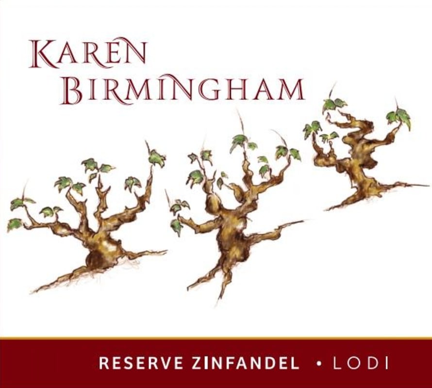 Karen Birmingham Zinfandel 2015 Front Label