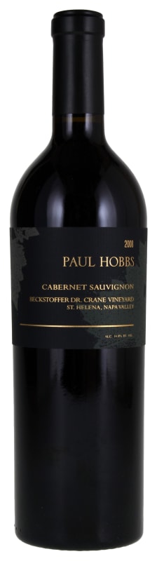 Paul Hobbs Beckstoffer Dr. Crane Vineyard Cabernet Sauvignon 2008 Front Bottle Shot