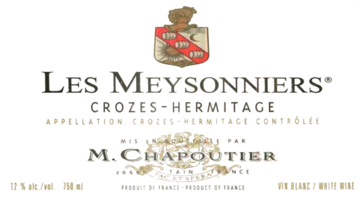 M. Chapoutier Crozes-Hermitage Les Meysonniers Blanc 2004 Front Label