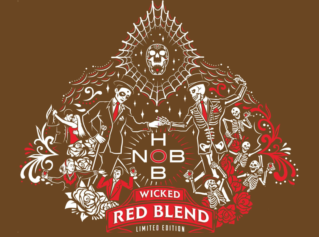 HobNob Wicked Red Blend Limited Edition 2018 Front Label