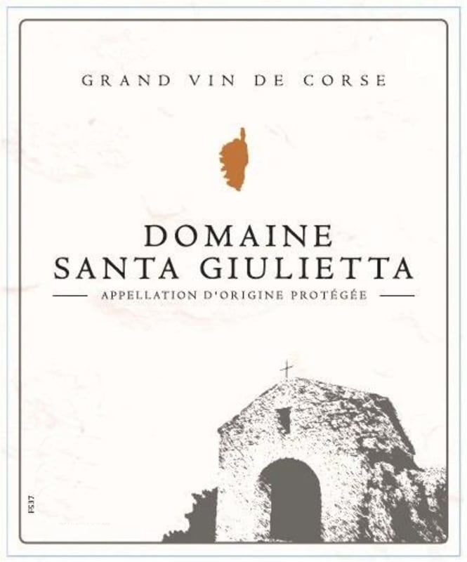 Domaine Santa Giulietta Vin de Corse Rose 2017 Front Label