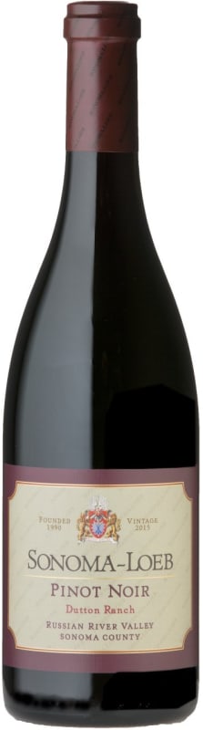 Sonoma-Loeb Dutton Ranch Pinot Noir 2015 Front Bottle Shot