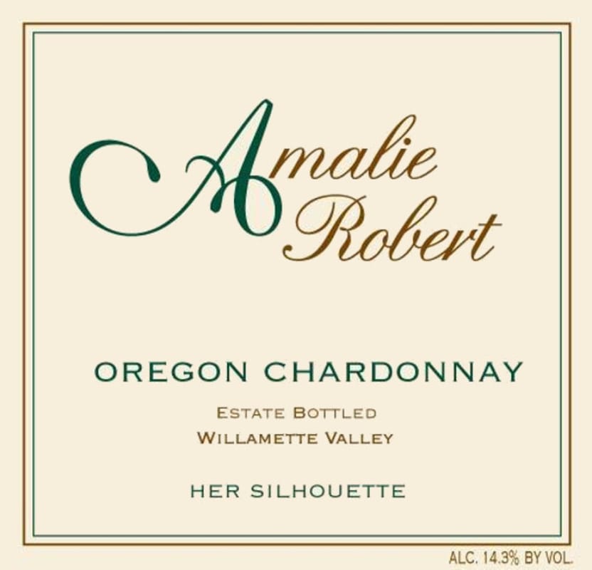 Amalie Robert Her Silhouette Chardonnay 2015 Front Label