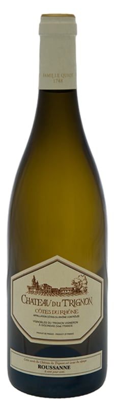 Chateau du Trignon Cotes du Rhone Roussanne 2020 Front Bottle Shot
