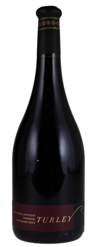 Turley Rattlesnake Ridge Zinfandel 2012 Front Bottle Shot
