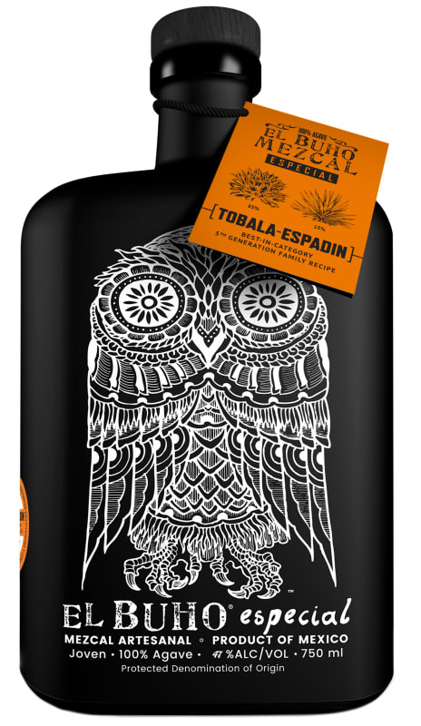 El Buho Especial Tobala Espadin Mezcal Front Bottle Shot