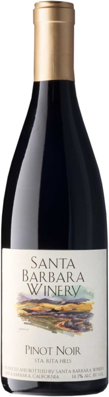 Santa Barbara Winery Sta. Rita Hills Pinot Noir 2013 Front Bottle Shot